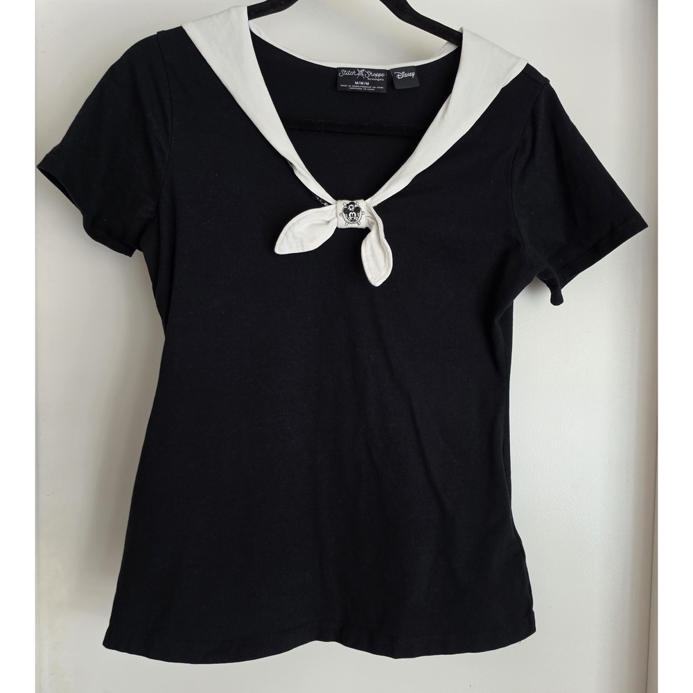 Stitch‎ Shoppe Loungefly Disney Mickey Steamboat T-Shirt M Black White
